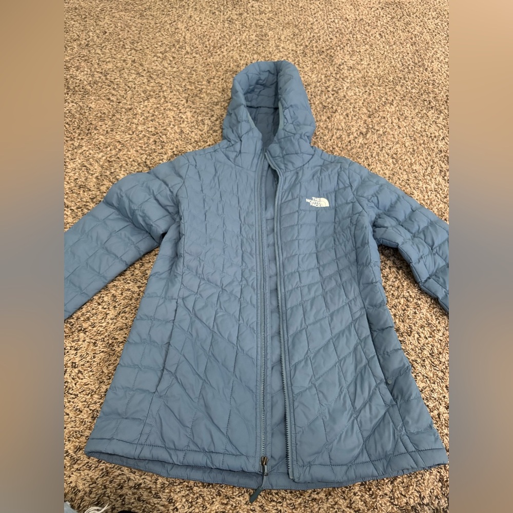 The North Face Women's Light Blue Hooded Jacket